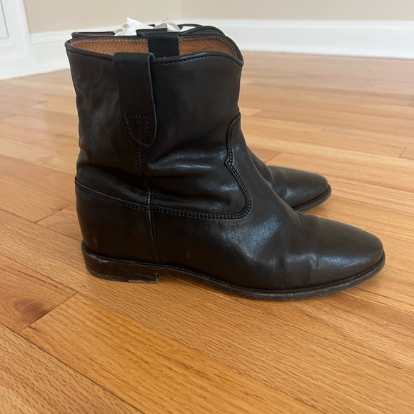 Isabel Marant Black Leather Clueter Bootie - Picture 6 of 7